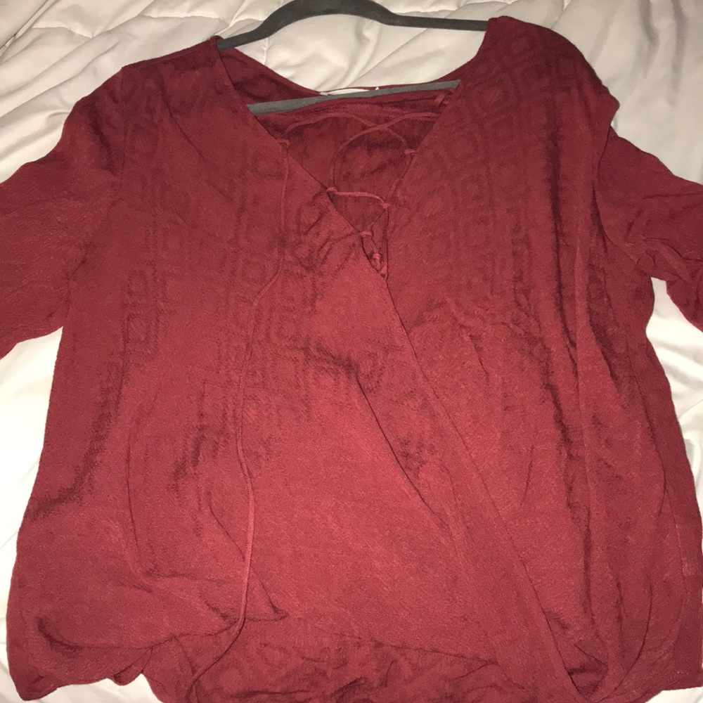 Red blouse